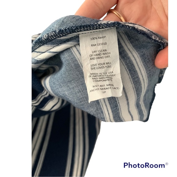 Show Me Your MuMu Rancho Mirage Lace up Striped Dress - Picture 13 of 13